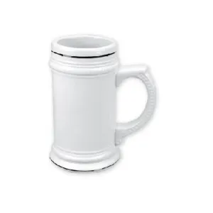 Customized Sublimation Beer Mugs White 